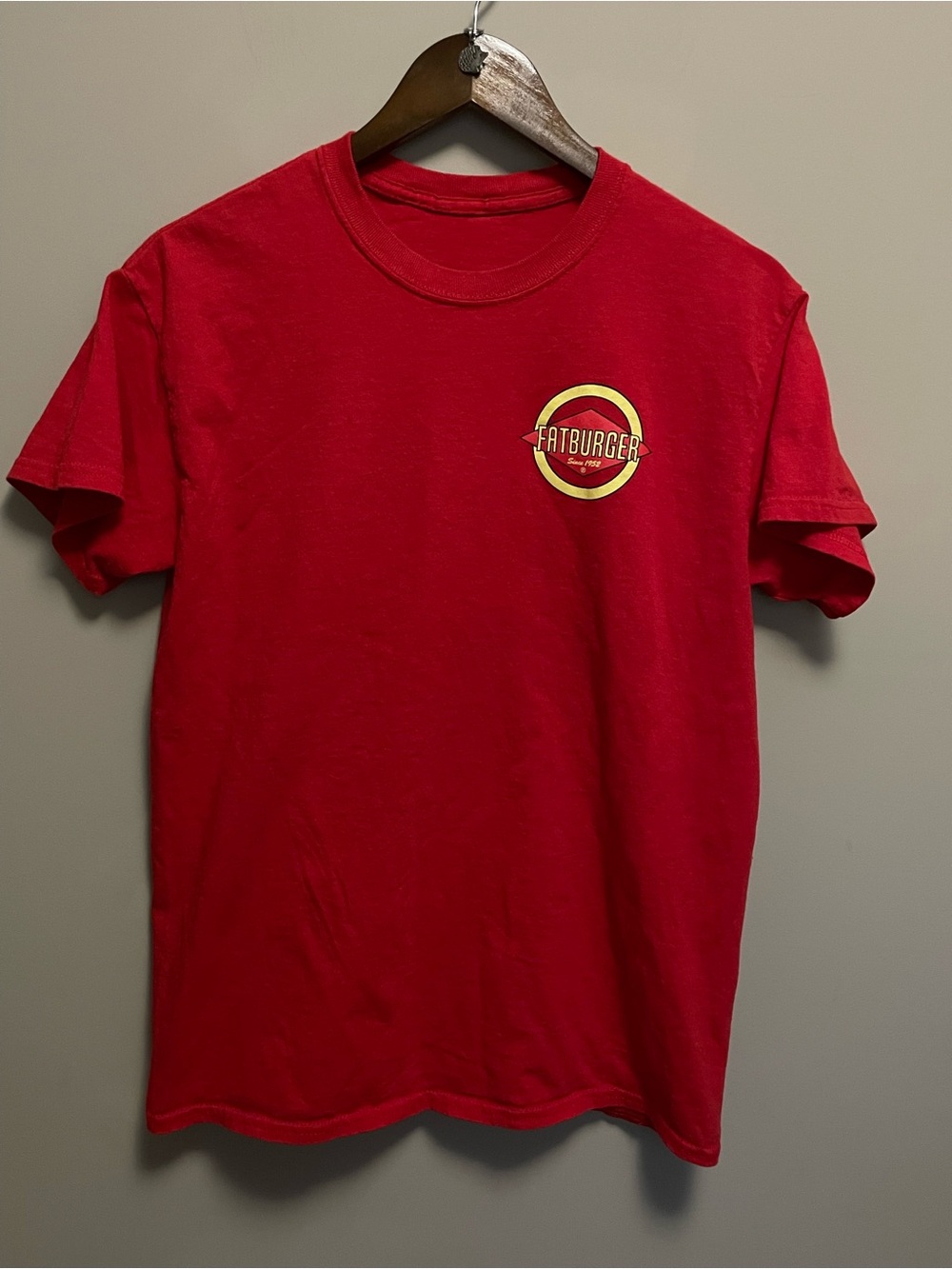 Fatburger Red and Yellow Logo Tee Men Women Small